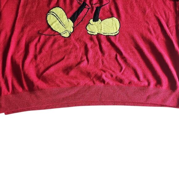 Disney Mickey Mouse Sweater Dress Sz 4X Red Striped Sleeves Plus Size Retro Y2K - Picture 8 of 15
